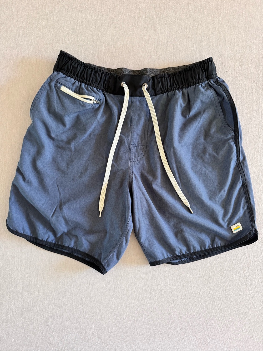 Vuori Navy Drawstring Shorts